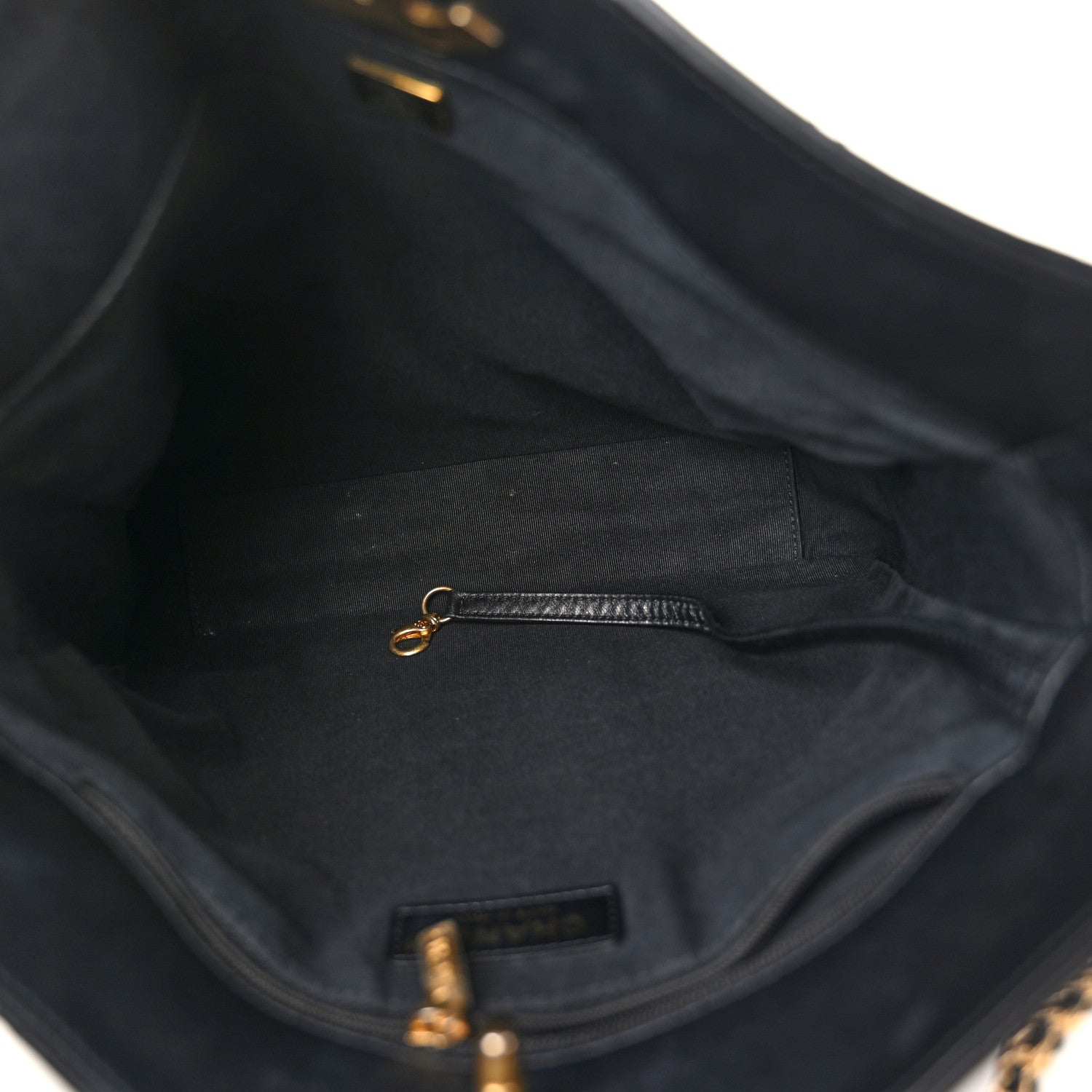Chanel Lambskin Quilted CC Chain Link Hobo Black 5 of 10