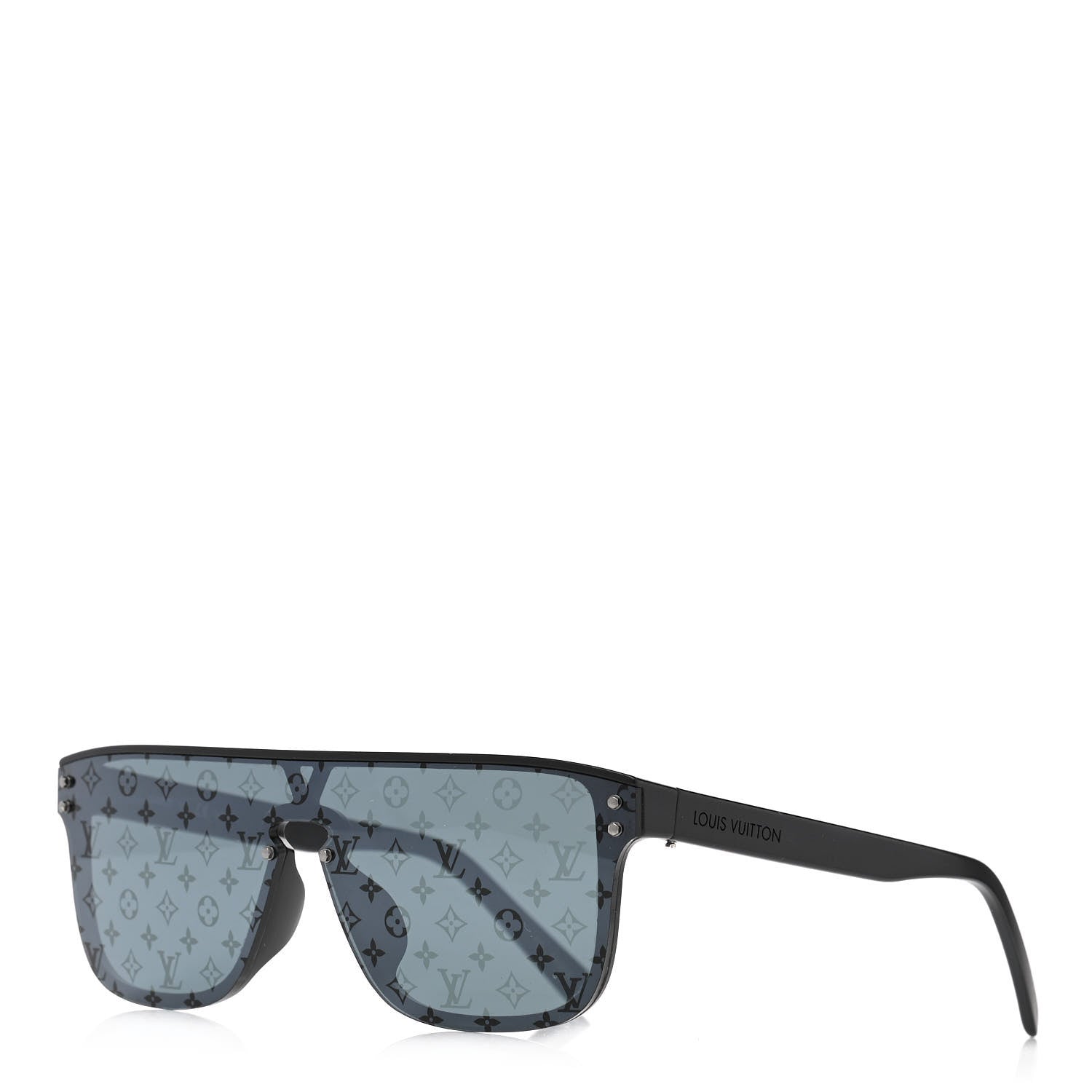 Louis Vuitton Acetate LV Waimea Square Sunglasses Z1082E Black 1 of 7
