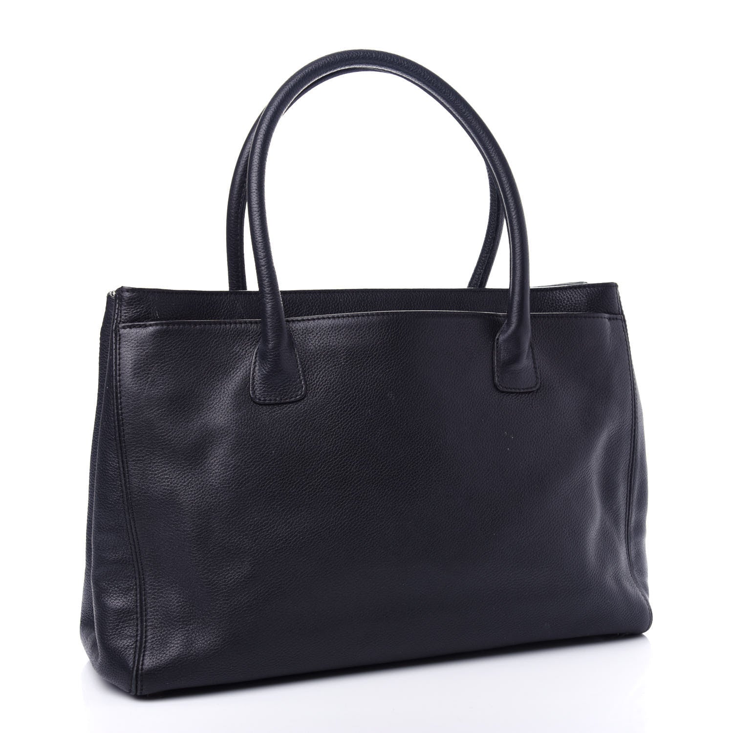 Chanel Calfskin Cerf Executive Shopper Tote Black 3 of 12