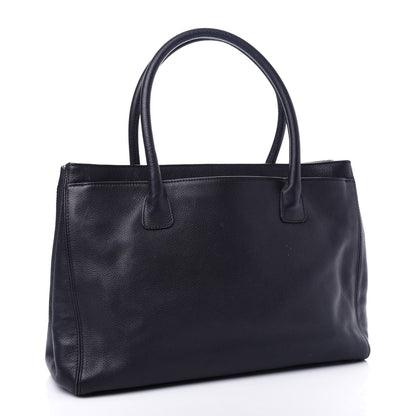 Chanel Calfskin Cerf Executive Shopper Tote Black 3 of 12