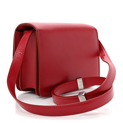 Celine Smooth Calfskin Small Classic Box Flap Bag Red 3 of 15