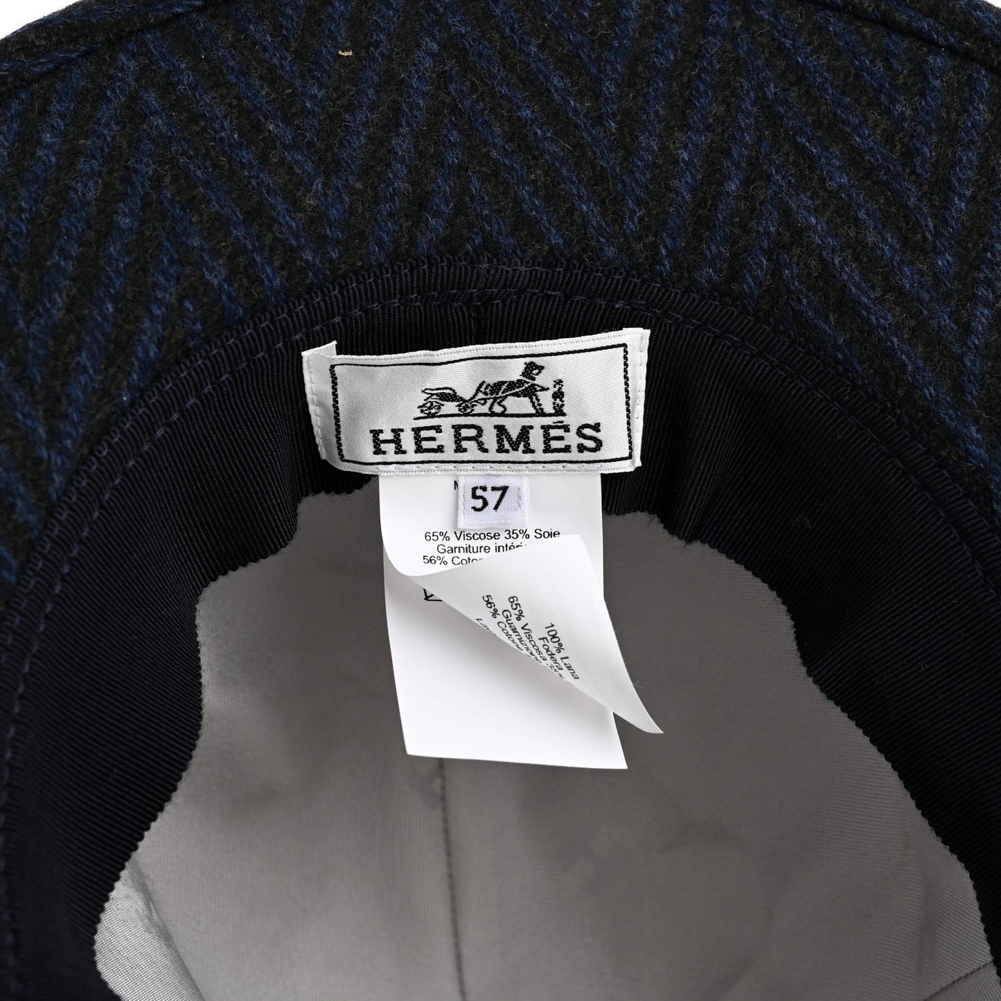 Wool Chevron Hat 57