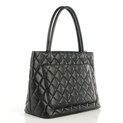 Chanel Caviar Quilted Medallion Tote Black 3 of 7