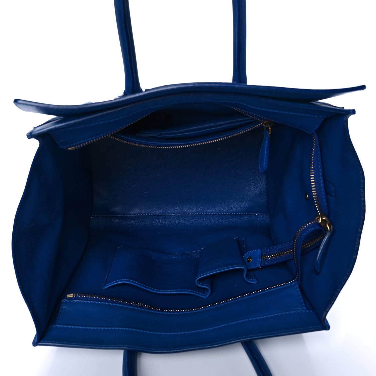 Celine Smooth Calfskin Mini Luggage Royal Blue 5 of 18