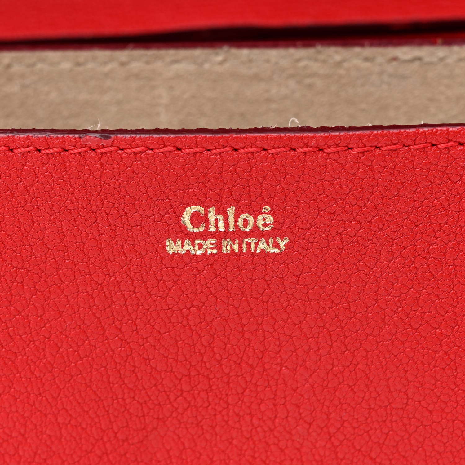 Chloe Grained Lambskin Drew Shoulder Bag Plaid Red 6 of 14