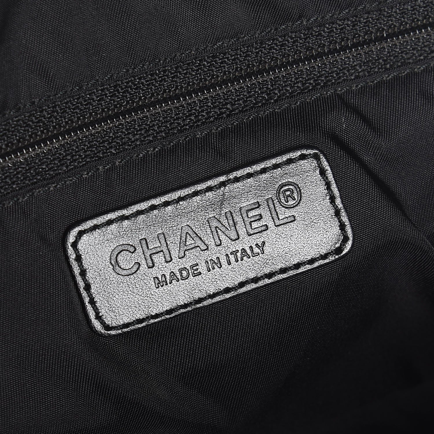 Chanel Nylon Travel Bowler Black 6 of 7