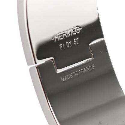 Hermes Enamel Wide Clic Clac H Bracelet PM Beige Rose 3 of 3