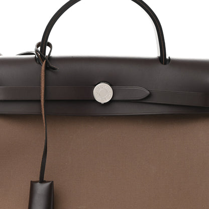 Hermes Vache Hunter Toile Herbag Zip 31 PM Etoupe Ebene 7 of 10