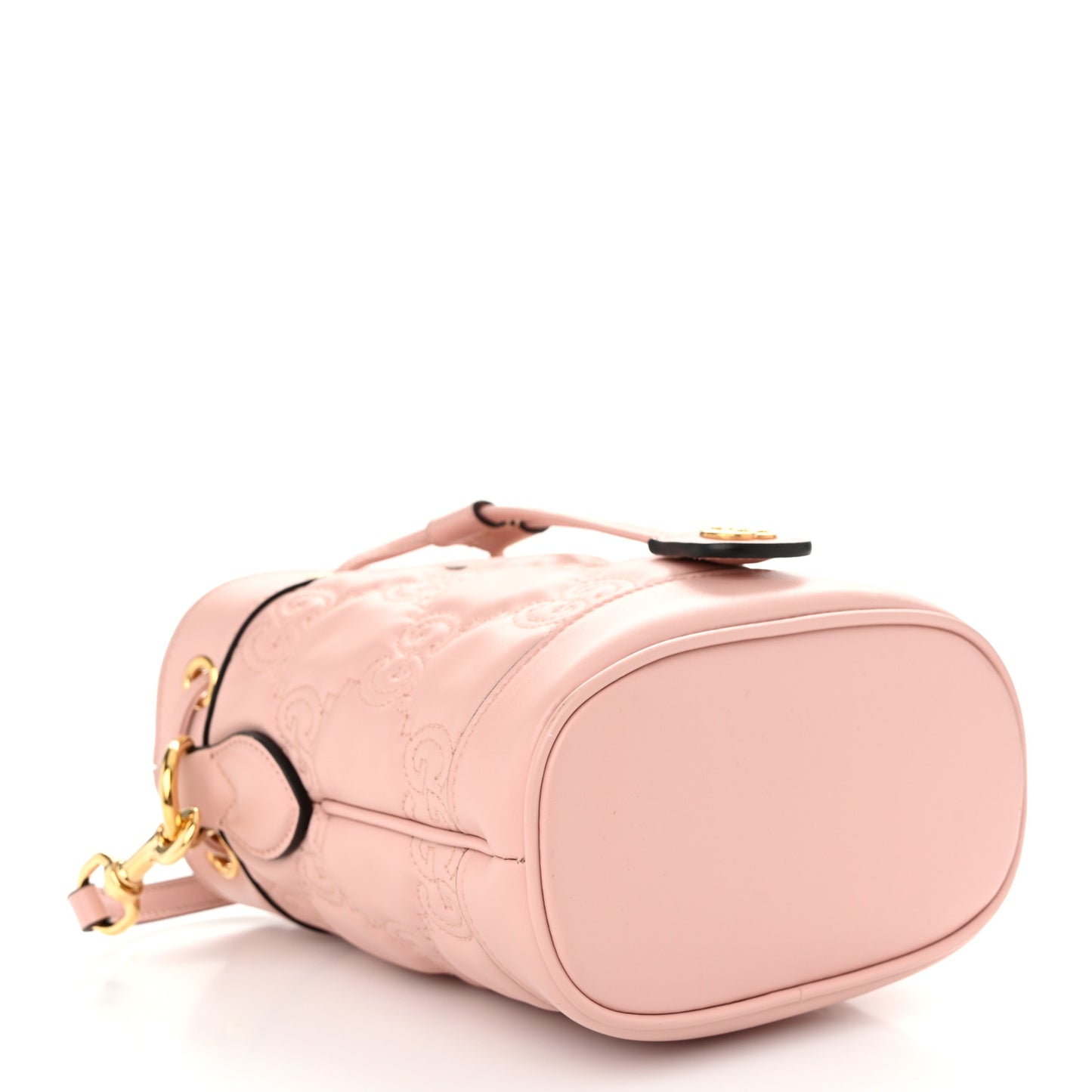 Calfskin GG Matelasse Bucket Bag Perfect Pink Natural