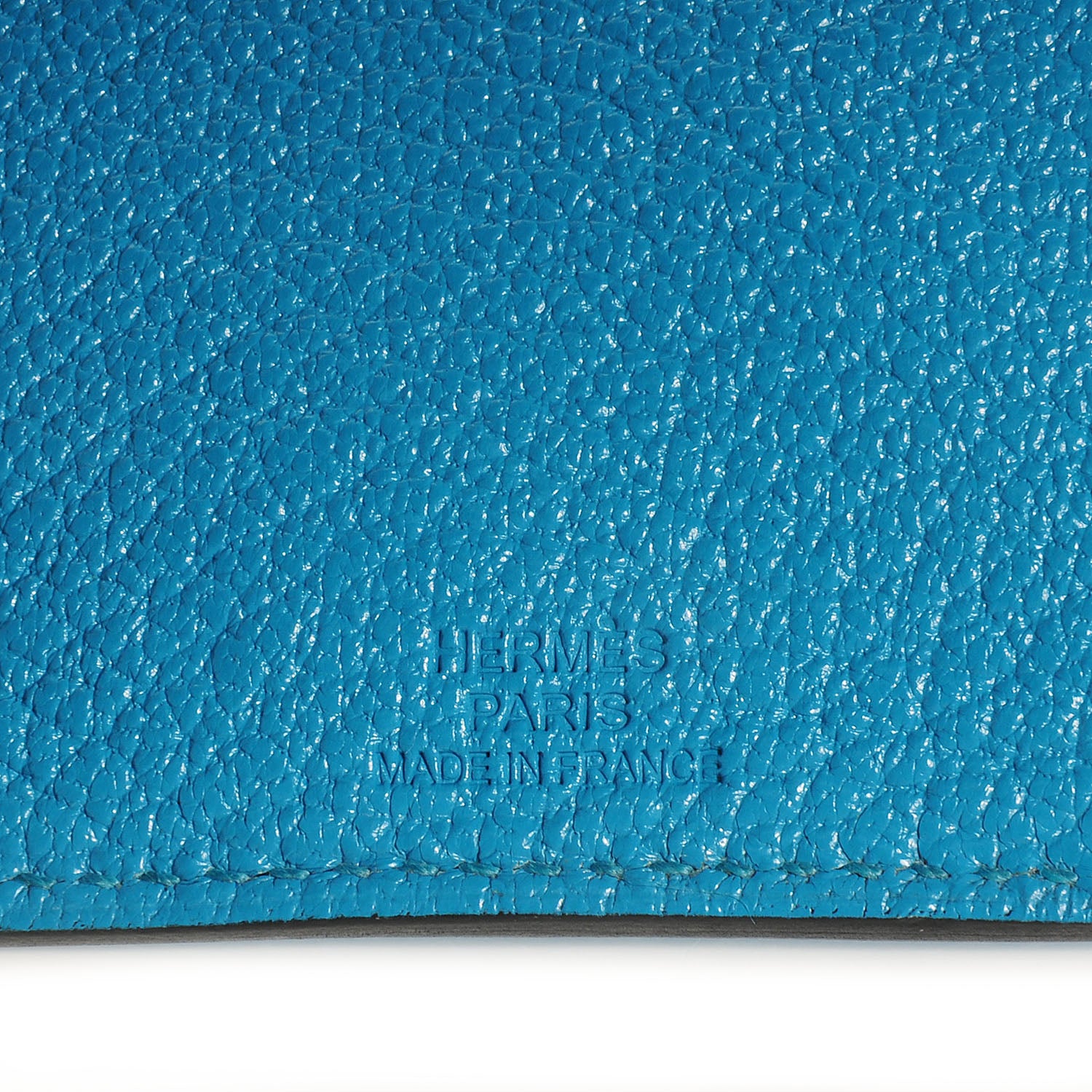 Hermes Chevre Mysore Tarmac PM Passport Holder Turquoise 6 of 8