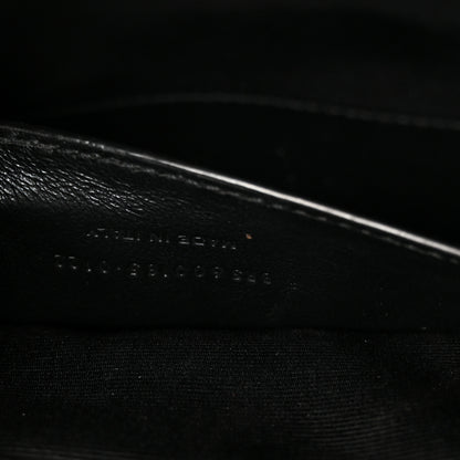 Saint Laurent Grain De Poudre Textured Mixed Matelasse Triquilt Medium Monogram Monochrome Satchel Black 8 of 12