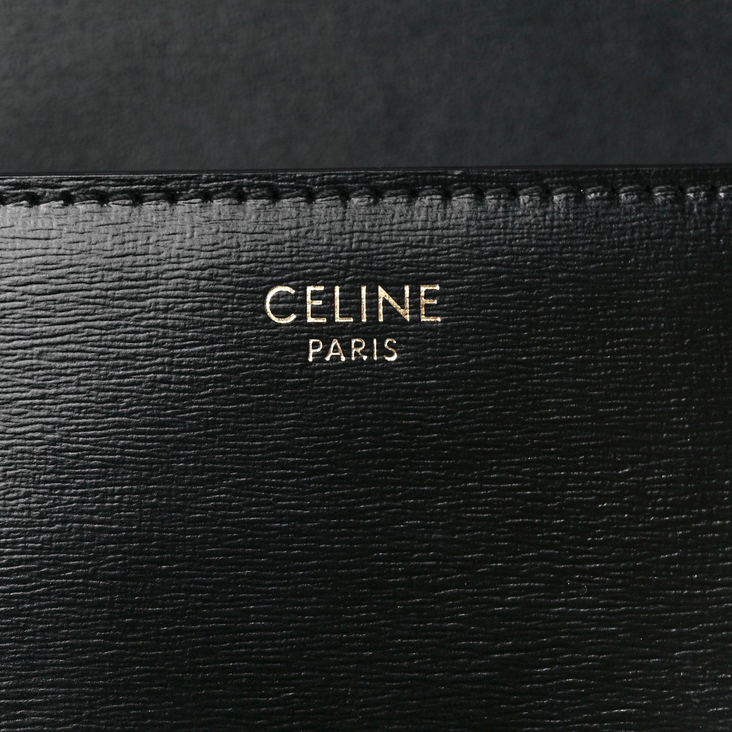 Shiny Calfskin Triomphe Shoulder Bag Black