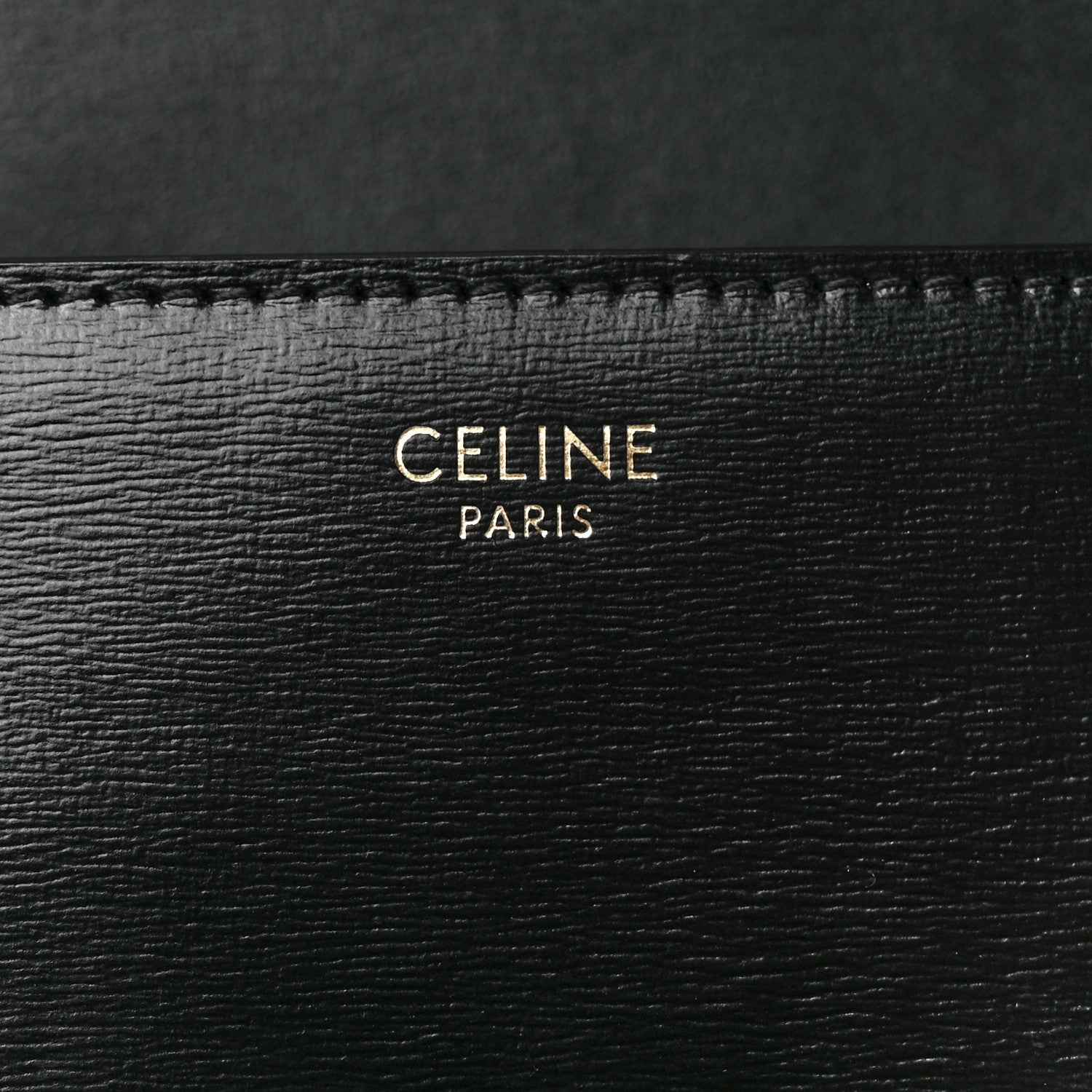 Celine Shiny Calfskin Triomphe Shoulder Bag Black 8 of 13