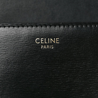 Celine Shiny Calfskin Triomphe Shoulder Bag Black 8 of 13