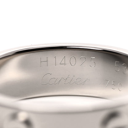 Cartier 18K White Gold 5.5mm LOVE Ring 53 6.25 4 of 5