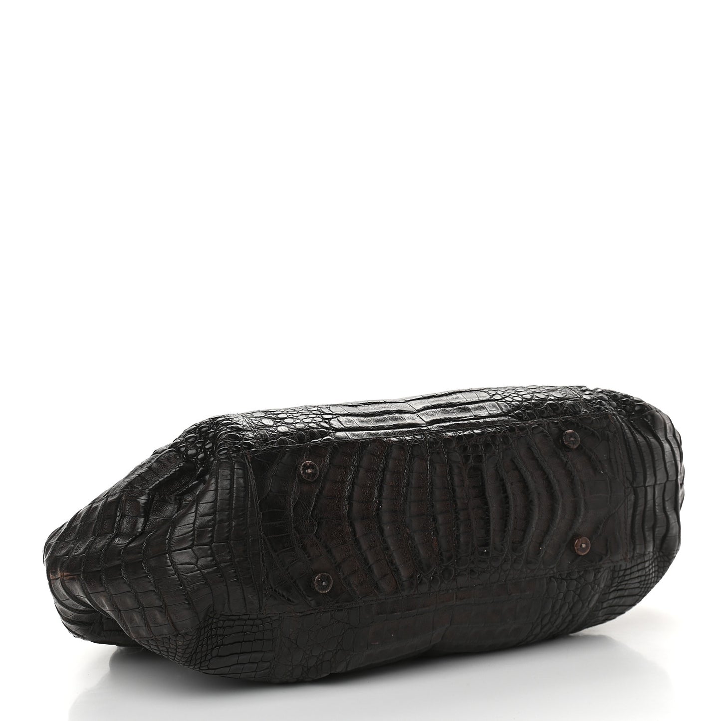 Crocodile Large Tote Chocolate