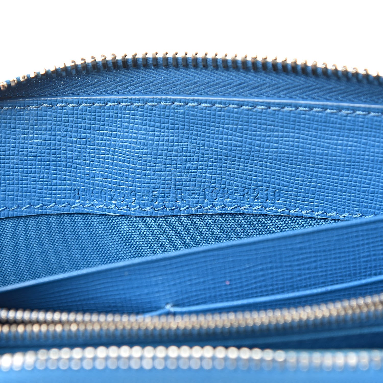 Fendi Vitello Elite Crystal Eye Monster Zip Around Wallet Royal Blue Papavero Multicolor 7 of 9