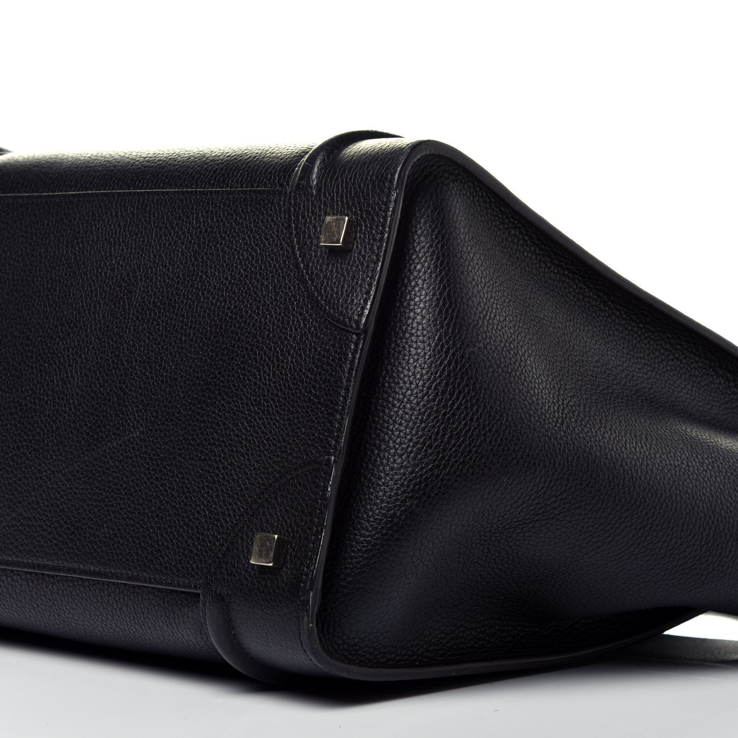 Celine Drummed Calfskin Mini Luggage Black 9 of 9
