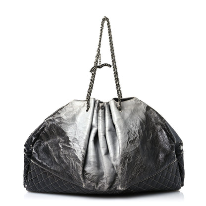 Chanel Vinyl Quilted Melrose Degrade Tote Black 1 of 14