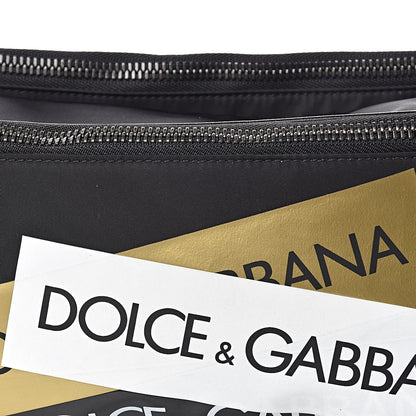 Dolce & Gabbana Nylon Logo Belt Bag Black Multicolor 8 of 12