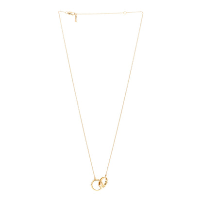 Tiffany 18K Yellow Gold Interlocking Atlas Open Pendant Necklace 3 of 5