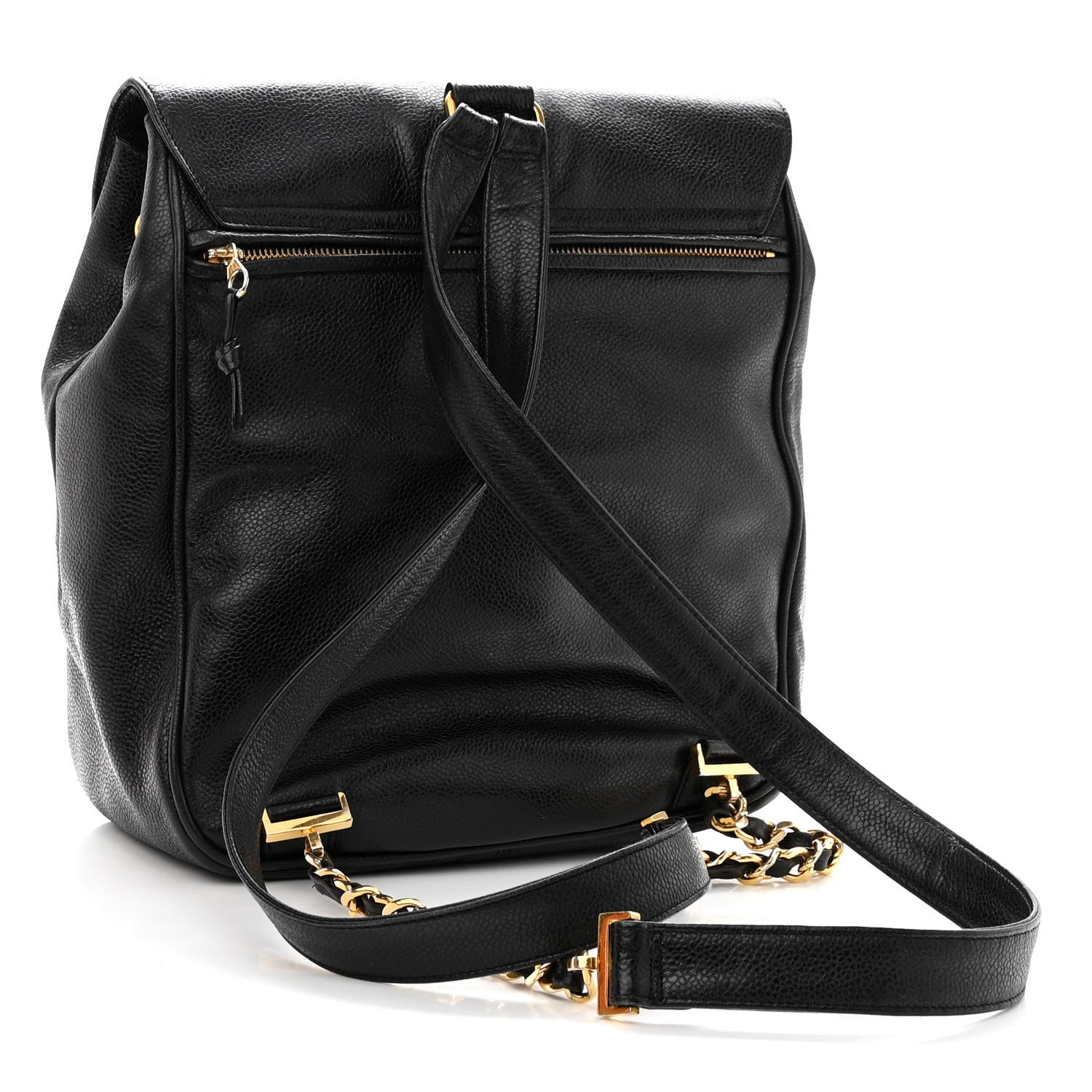 Chanel Caviar CC Backpack Black 3 of 10