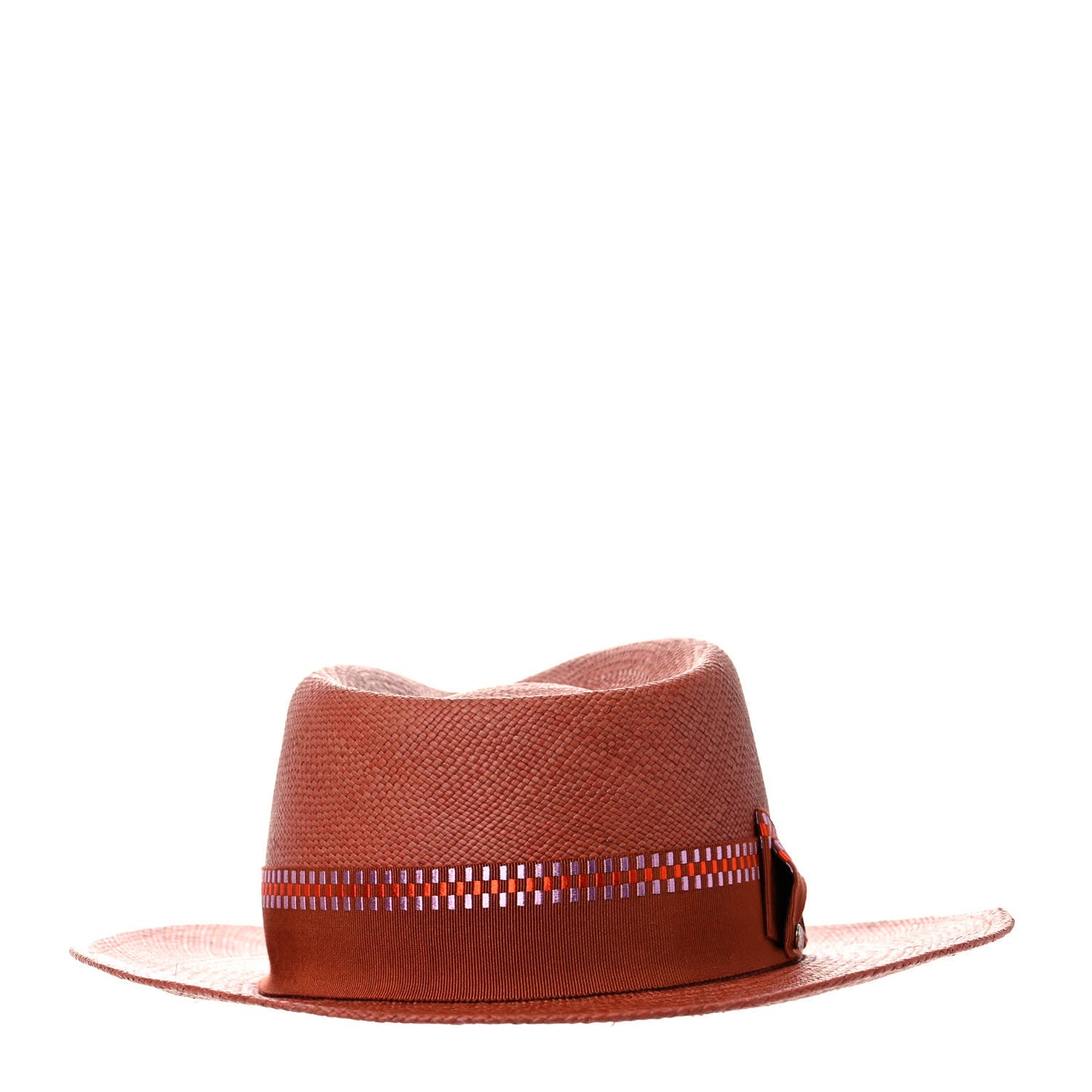 Straw Esperance Panama Hat 57 Terracotta