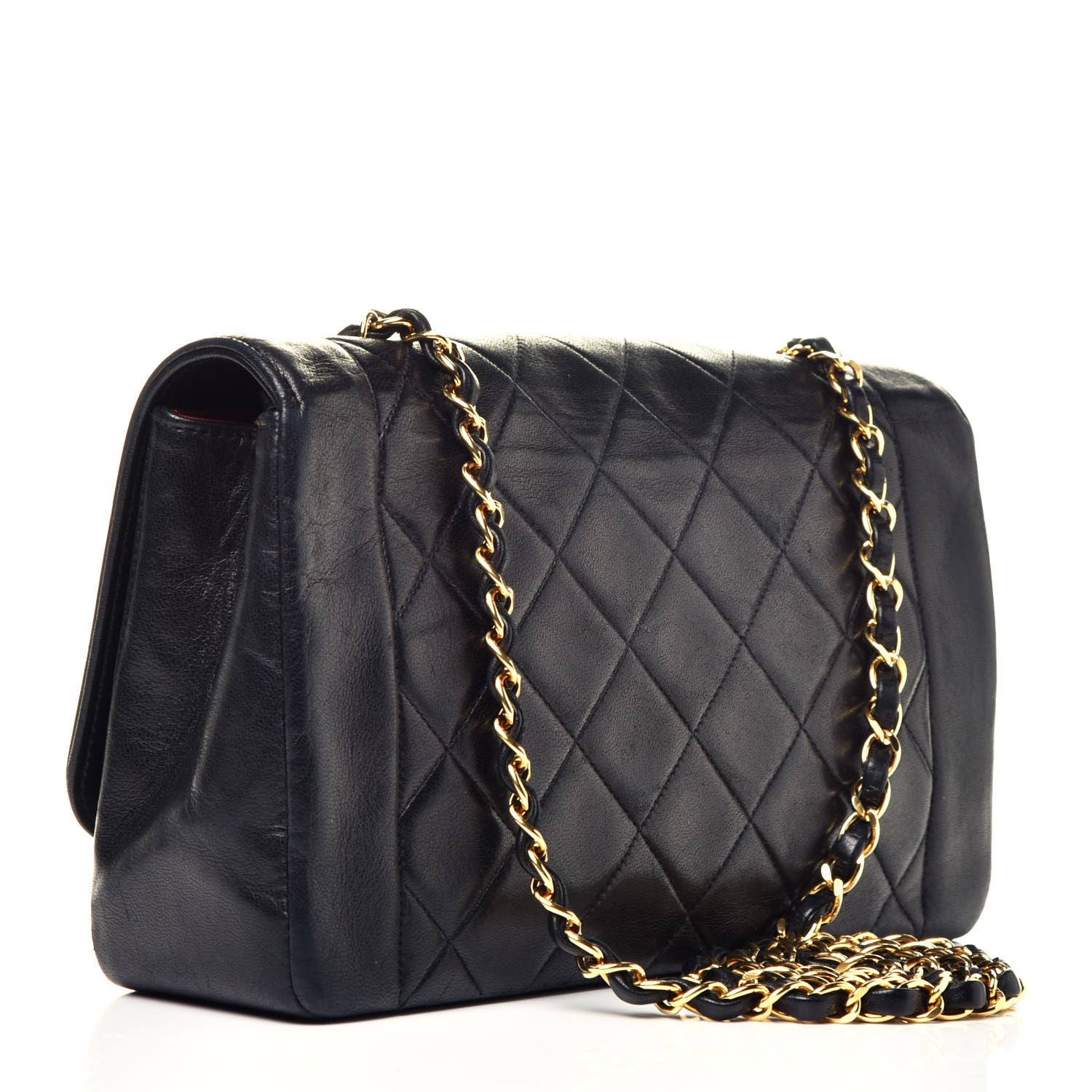 Chanel Lambskin Quilted Medium Single Flap Black 3 of 9