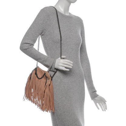 Stella McCartney Shaggy Deer Fringe Tiny Falabella Tote Powder 2 of 6