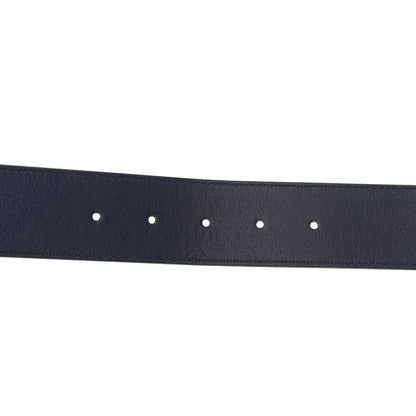 Gucci Moon Calfskin Nickel Double G 40mm Belt 85 34 Blue 3 of 6