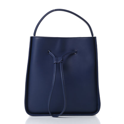 3.1 Phillip Lim Smooth Calfskin Small Soleil Bucket Bag Midnight Blue 3 of 13