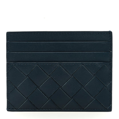 Bottega Veneta Nappa Intrecciato Card Holder Deep Blue 1 of 6