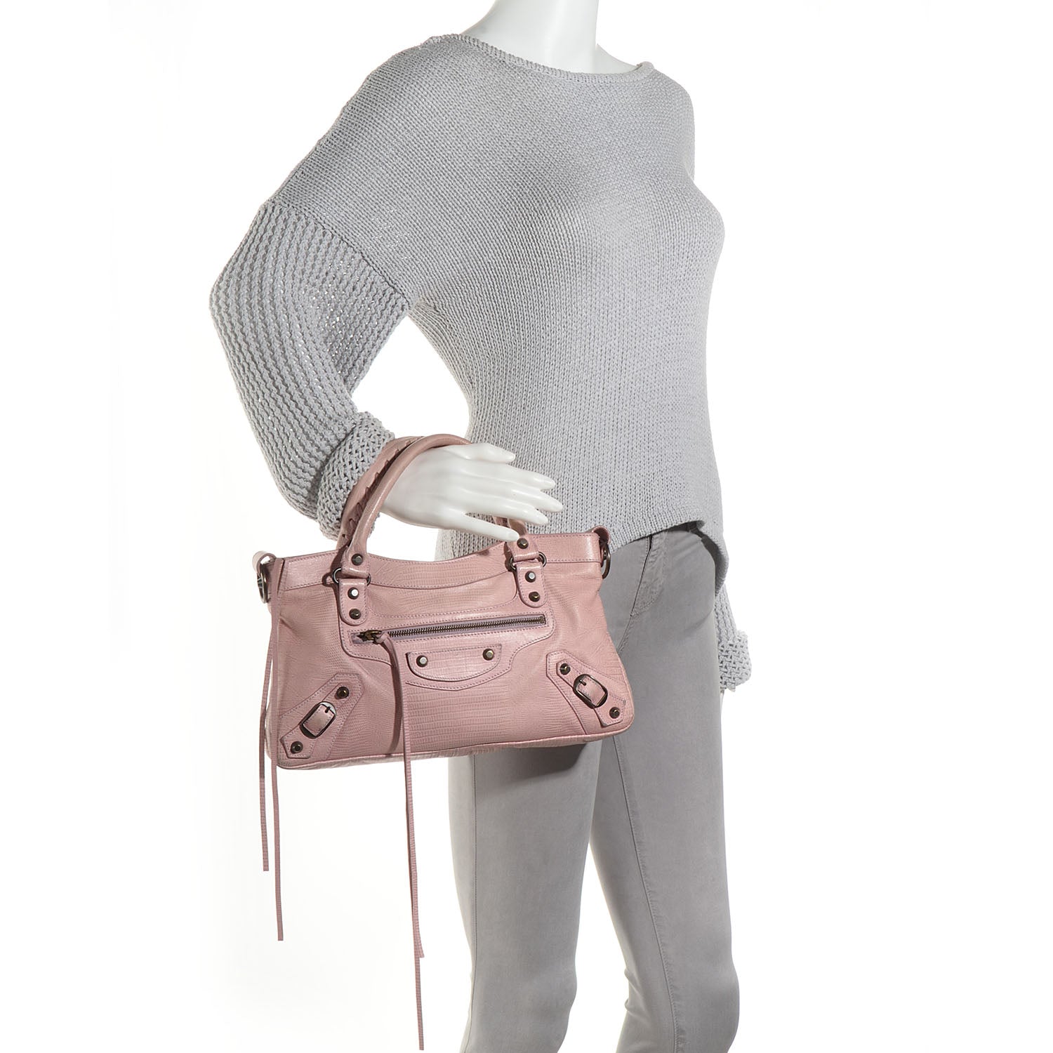 Balenciaga Lizard Embossed First Parme 2 of 11