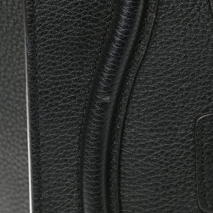 Celine Drummed Calfskin Micro Luggage Black 11 of 14