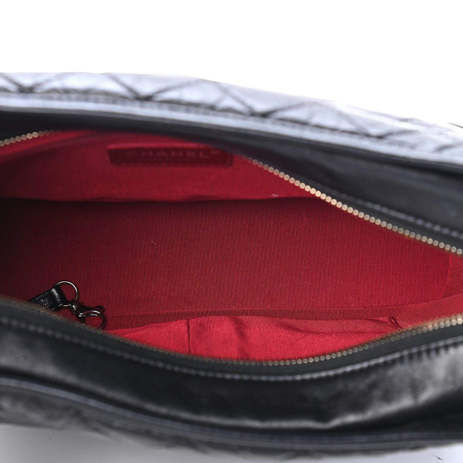 Chanel Aged Calfskin Quilted Medium Gabrielle Hobo Black 5 of 9