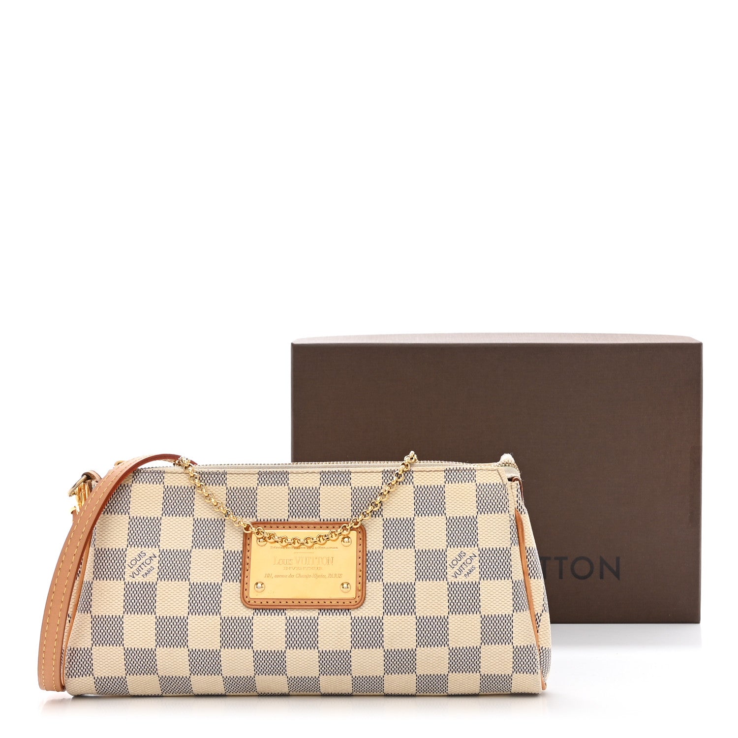 Louis Vuitton Damier Azur Eva Clutch 12 of 12