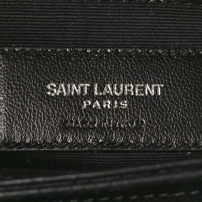 Saint Laurent Calfskin Y Quilted Monogram Toy Loulou Crossbody Bag Black 5 of 8