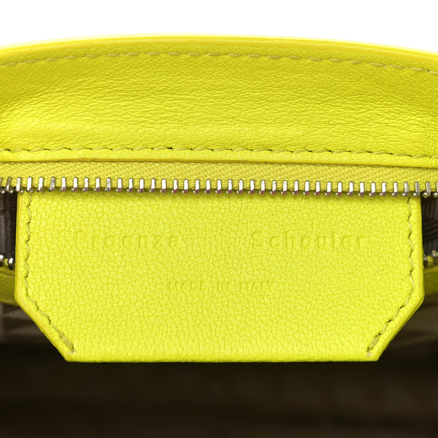 Proenza Schouler Lambskin PS1 Mini Pouch Messenger Sulfur 7 of 15
