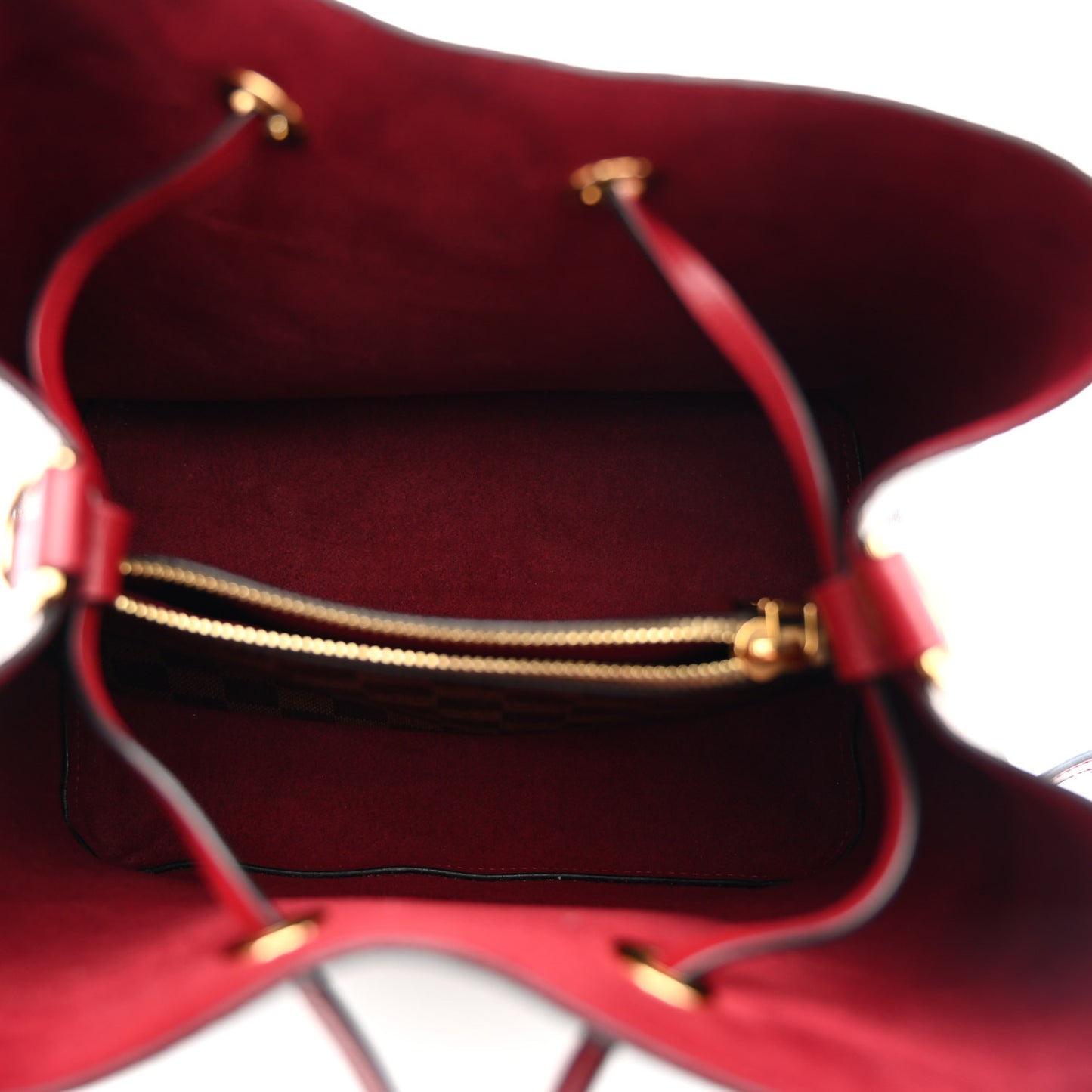 Damier Ebene Neonoe MM Cherry Berry