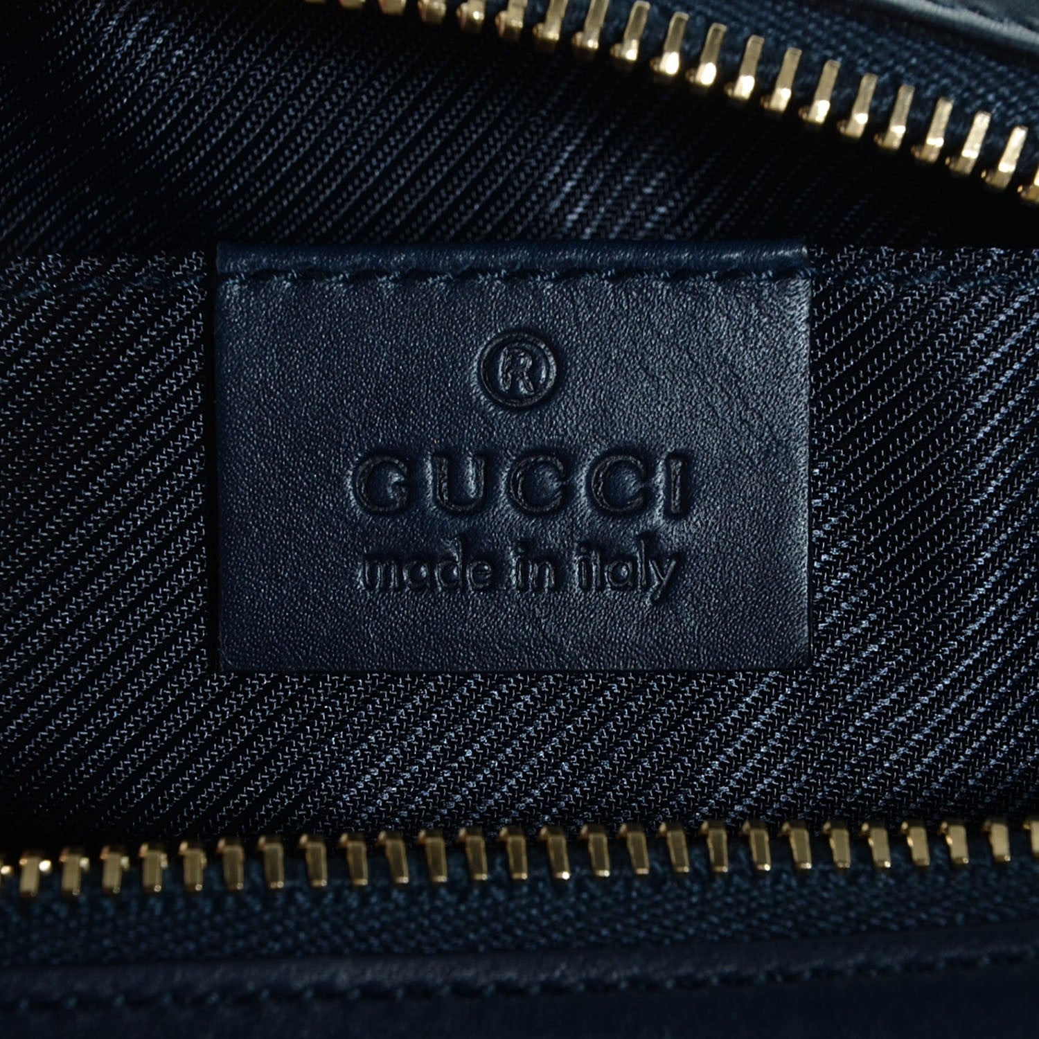 Gucci GG Monogram Web Medium Cosmetic Case Navy 6 of 7