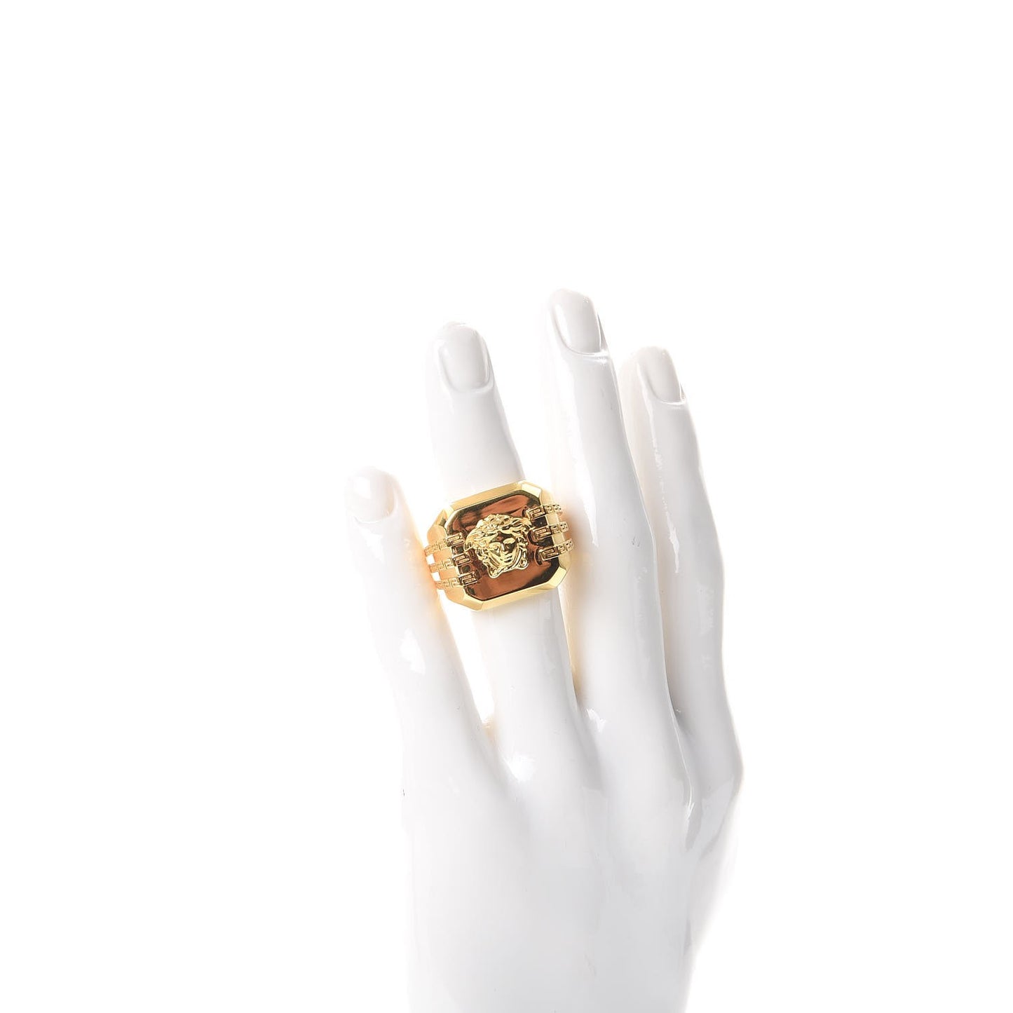 Gold Medusa Ring
