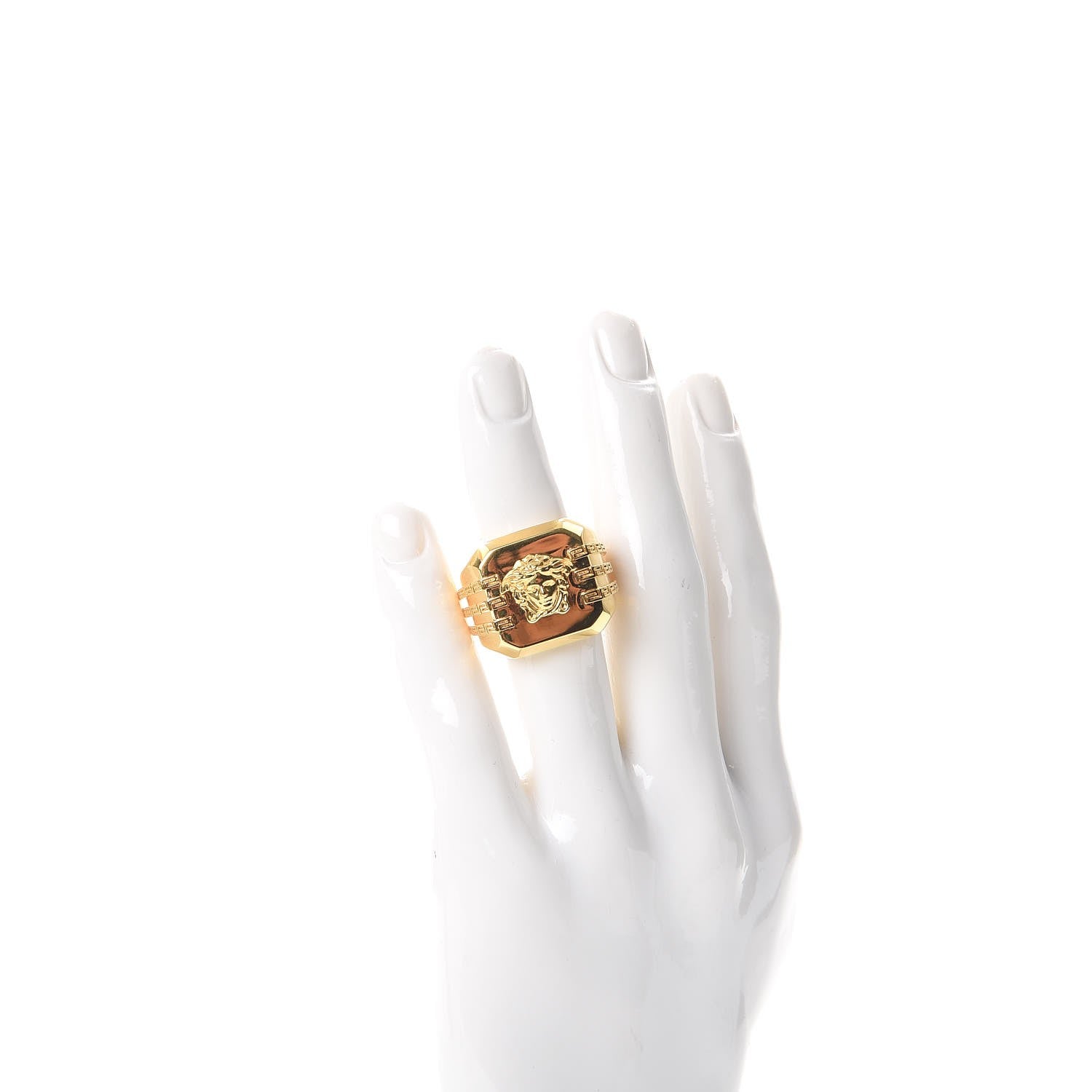 Versace Gold Medusa Ring 2 of 5