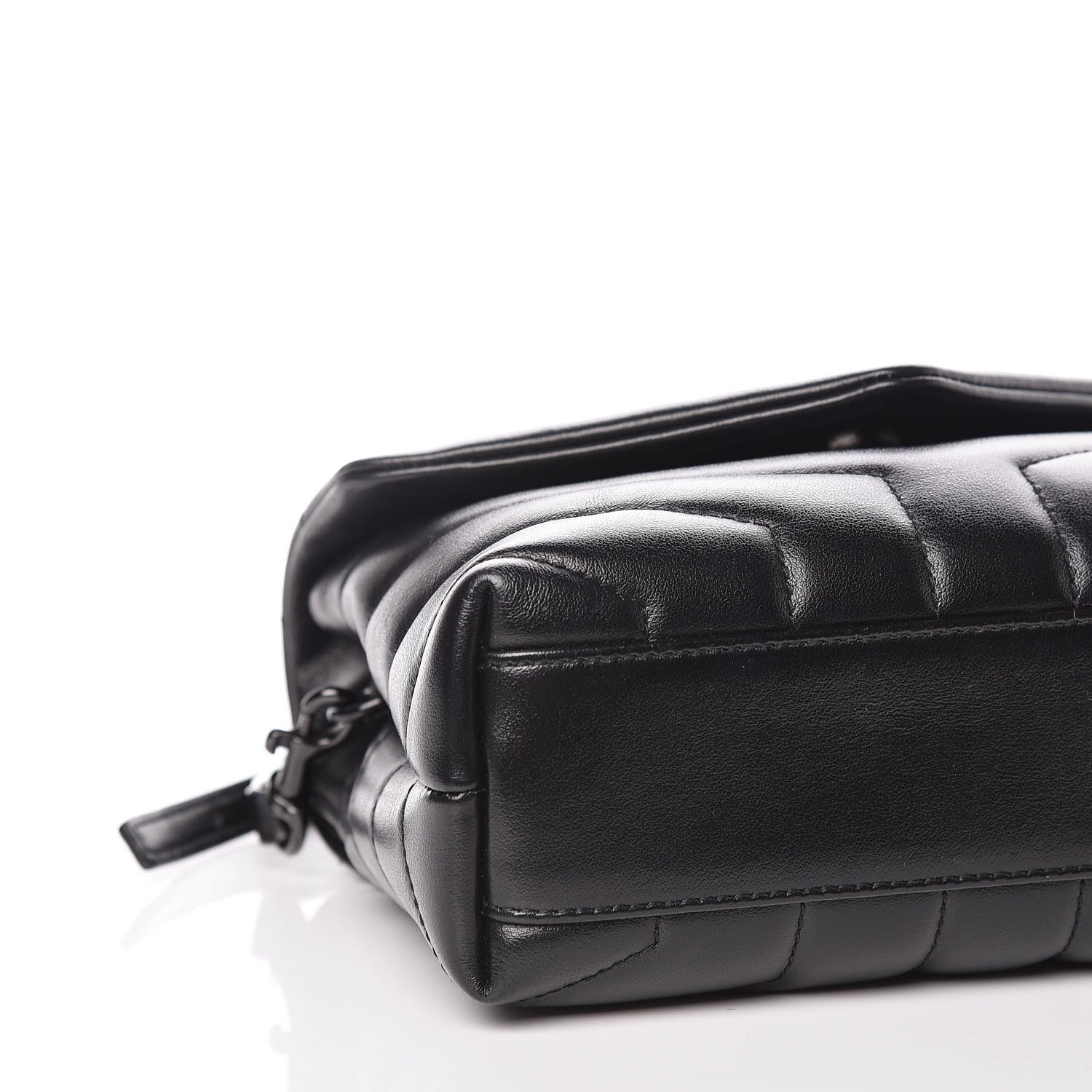 Saint Laurent Calfskin Y Quilted Monogram Toy Loulou Crossbody Bag Black 5 of 10