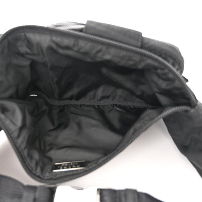 Prada Nylon Metal Triple Pocket Belt Bag Black 5 of 11