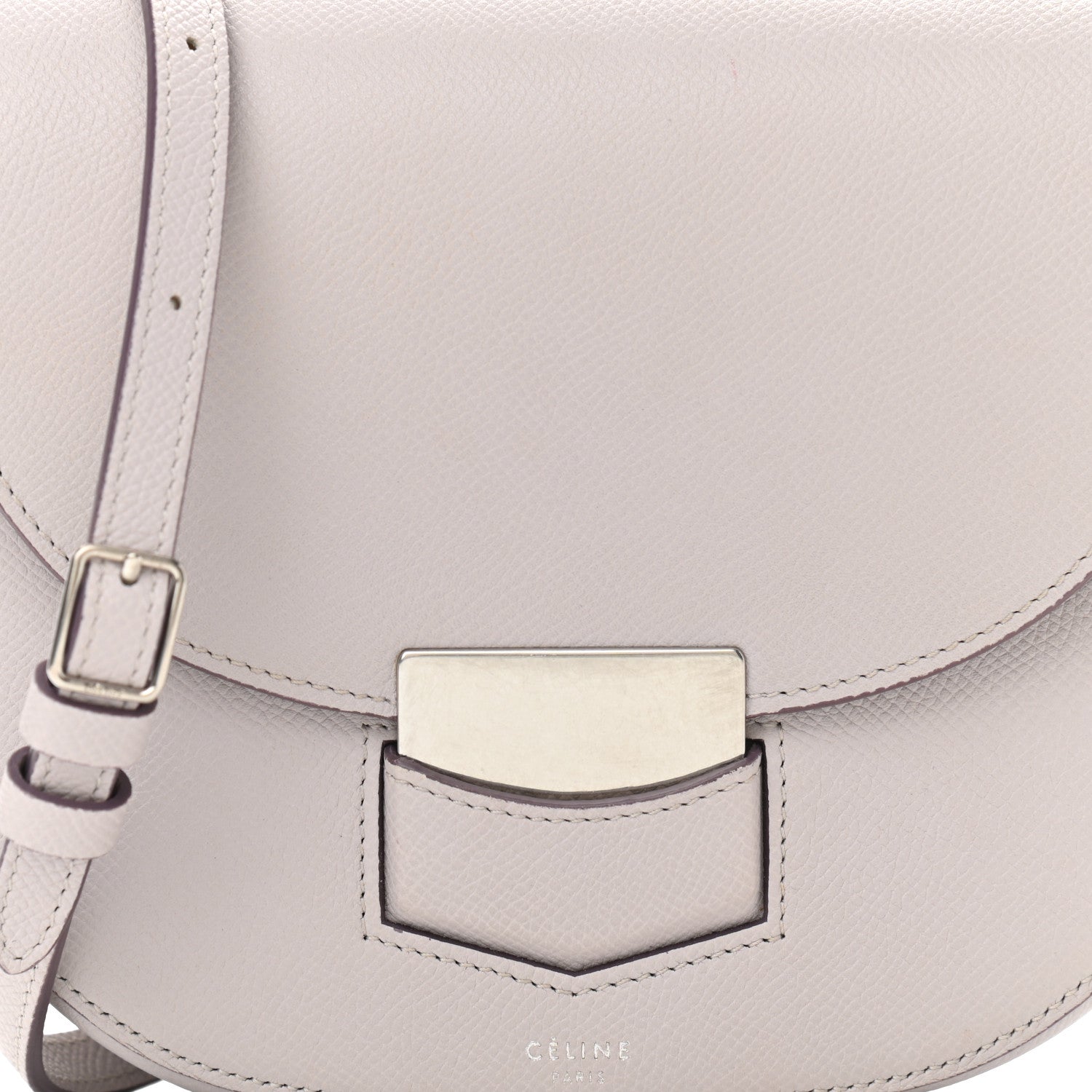Celine Grained Calfskin Compact Trotteur Ballerina 6 of 8