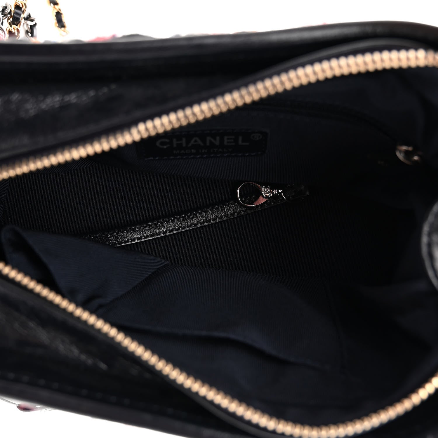Chanel Tweed Calfskin Small Gabrielle Hobo Navy 5 of 11