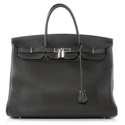 Hermes Togo Birkin 40 Vert Bronze 1 of 9