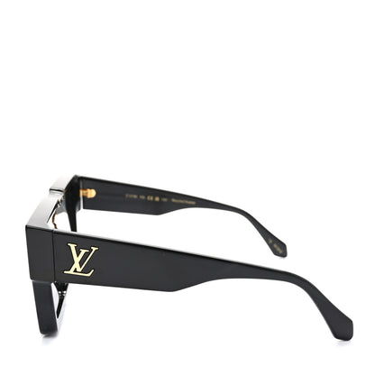 Louis Vuitton Acetate Cyclone Sunglasses Z1578E Black 3 of 8