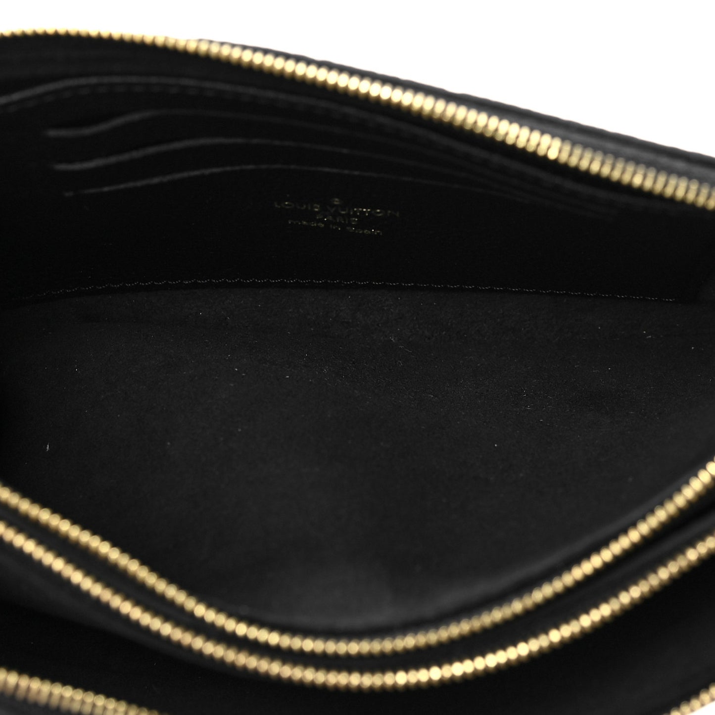 Empreinte Double Zip Pochette Black