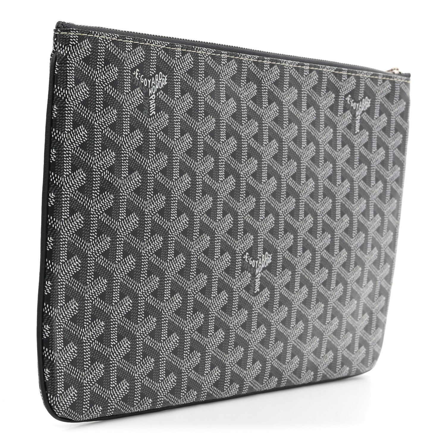 Goyard Goyardine Senat Pochette MM Grey 3 of 7